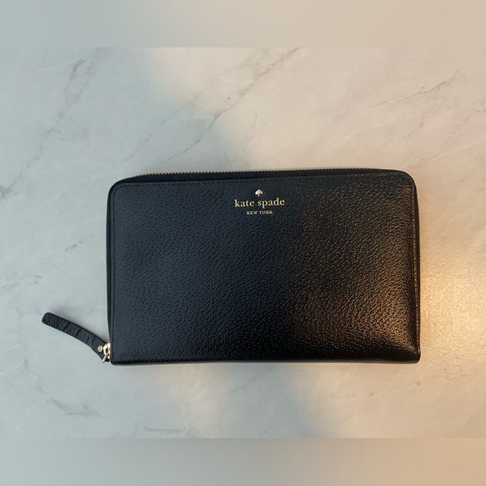 NEW Black leather Kate Spade wallet